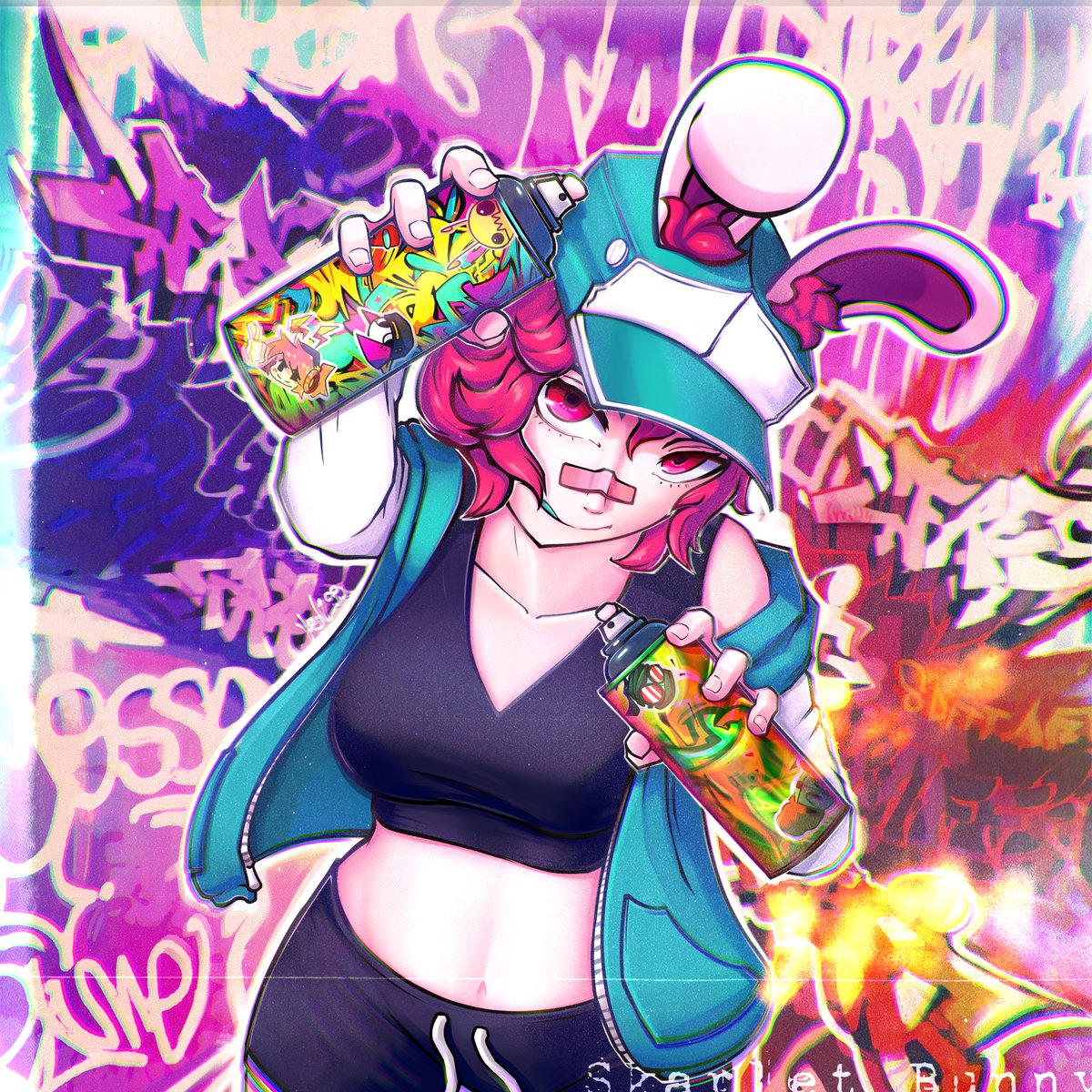 LaKillArt's tweet photo. I think I could do this better but still good :D
#fnf #skarletbunny #graffitigroovin https://t.co/d0nBsNgHrl