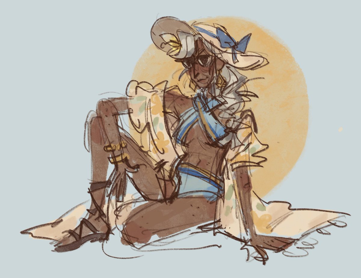 beelzebuggie's tweet image. i have not posted art on twitter for ages but the brainworms won't leave me so 👍 
#anaamari #reinhardt #anahardt #overwatch