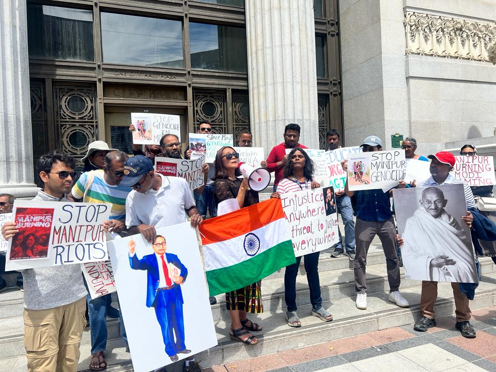 NAMTACanada's tweet photo. Stop Violence Against Kuki-Zomis
Stop Violence Against Women
#ManipurViolence 
Happening now in Oakland, California

@NamtaUs @thewire_in @FriedrichPieter https://t.co/YoPNDNMZ4w