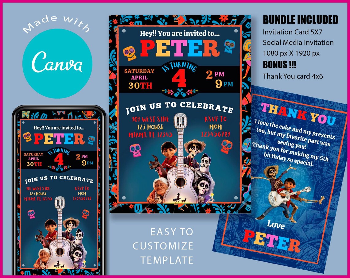 ohmgraphics1111's tweet photo. Thanks for the great review Samantha ★★★★★! https://t.co/ZhJxng2dcT #etsy #birthday #vertical #eventflyertemplate #canvaflyertemplate #editableflyer #invitationflyer #cocoinvitation #cocopartybundle #digitaldiyinvite #diaadelosmuertos https://t.co/L42DpdrETj