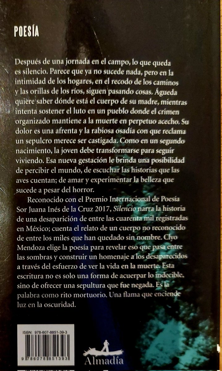 Manda mensaje. $200 con envío postal incluido. Es poesía.
