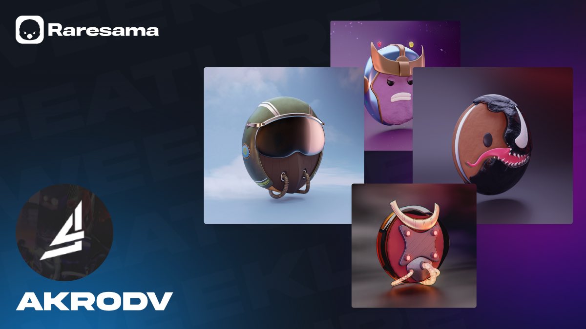 Raresama Weekly Spotlight💡

A Thread About Our Artists: <a href="/Akro_DV/">•Akro the baker• 🍪</a> 🗣️

How are these cookies created?

- “I look for references on the subject, are modeled and textured in blender and then give the final touch and correccines in photoshop, 100% handmade.”