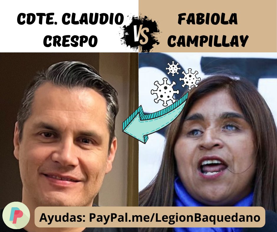 MaxLobosCL's tweet photo. 🔴 ME PONGO CON $100.000. Fabiola Campillay inició un ataque sin piedad contra el gran comandante @ClaudioCrespoG, fundador de Alternativa Por Chile. La violentista e insurrecta que llamó a quemar Chile lleva a cabo en estos instantes una persecución política cruel y despiadada en lo laboral y personal que incluye amenazas de su entorno y secuaces políticos. Crespo necesita presentar un recurso de protección y tenemos que ayudarlo para detener a esta violentista en los tribunales de justicia. ¡Con tu ayuda lo podemos lograr! La recaudación para las costas de la defensa en el link de la imagen. Mil gracias a los que aportan.