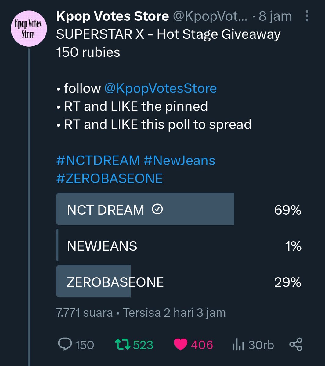 Honharumo's tweet photo. @KpopVotesStore Done for #NCTDREAM https://t.co/lO5ipa7nBM