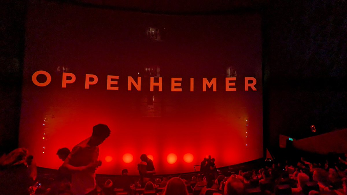 Lombear's tweet photo. Oppenheimer at BFI IMAX with Ewan #MahoosiveScreen https://t.co/6VjkQfsq0C
