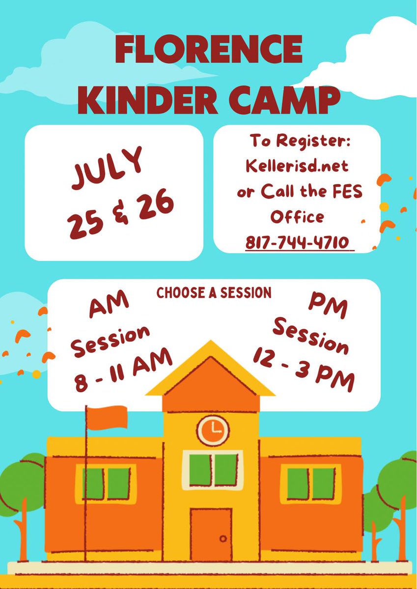 FESfalcons's tweet photo. We can't wait to see our newest Falcons join us at Kinder Camp this week! 🎉 👦👧
Don't miss this opportunity for your incoming kinder to shake off those first-day jitters and explore the halls before the big day!
#KinderCamp #KidsFun #CelebrateKISD https://t.co/Vo2wvPHHF8