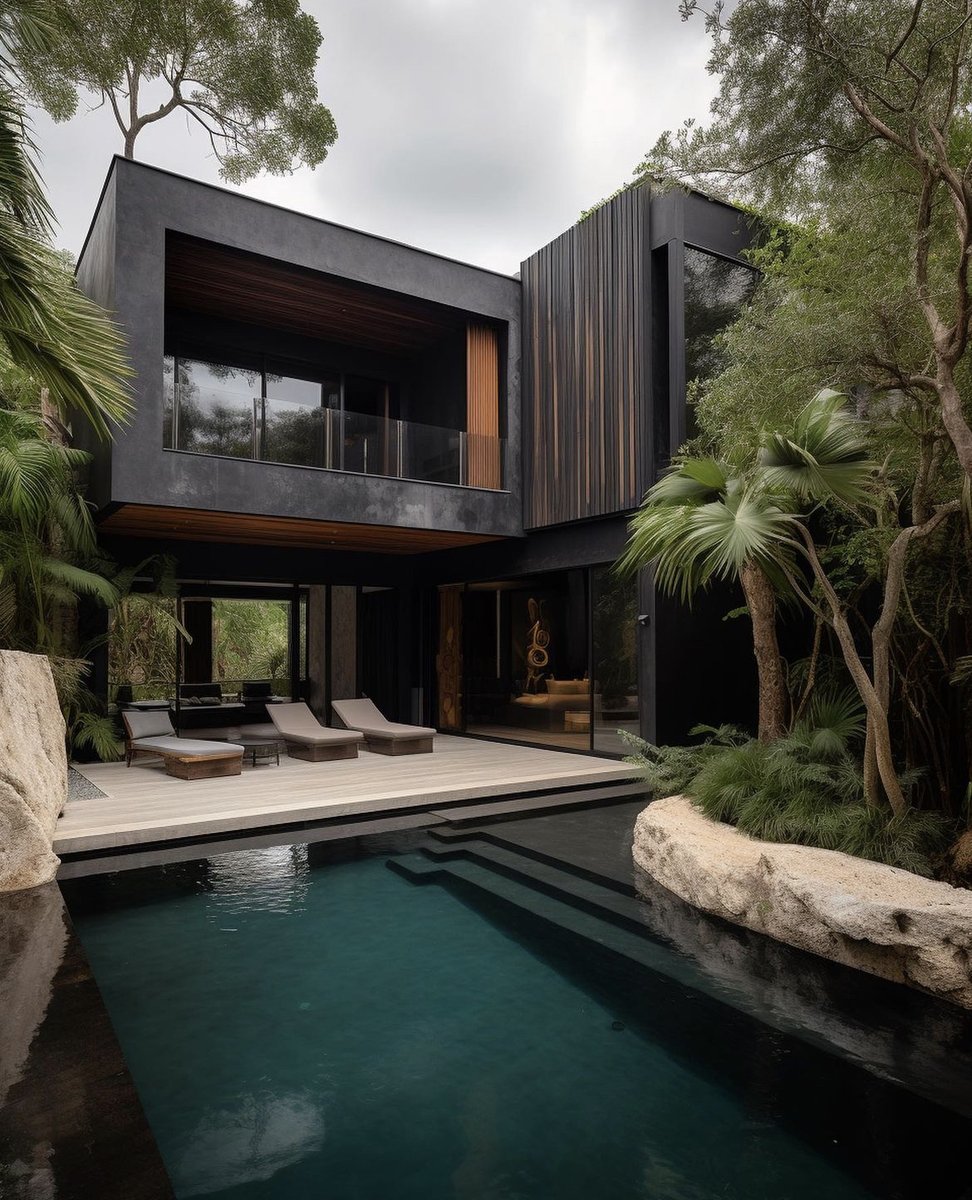 HOUSEPORN___'s tweet photo. Jungle house. https://t.co/plNL7ep8yP
