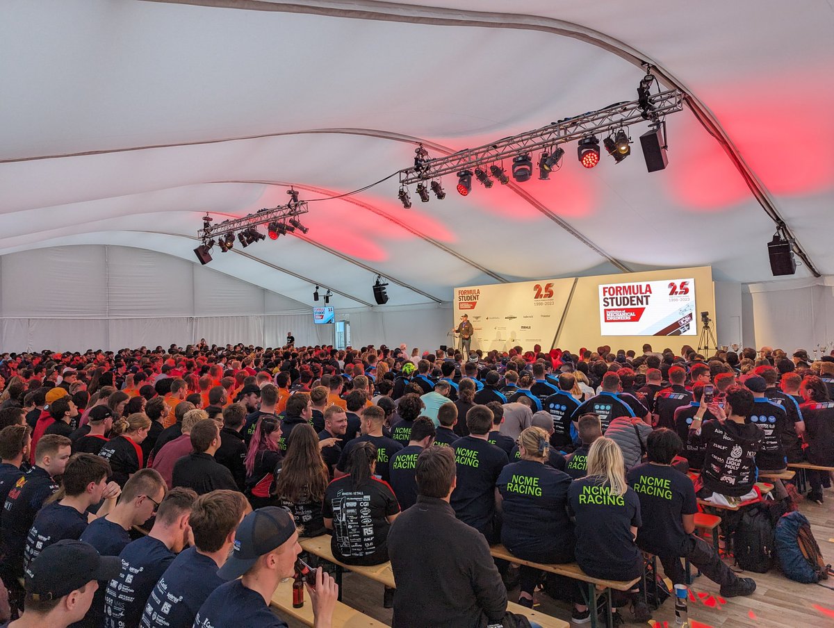 FormulaStudent's tweet photo. "Aim high and constantly grow!" Giles Hartill, @IMechE president https://t.co/LHaqa3cqmO