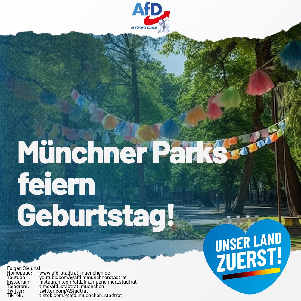 AfDStadtratMuc's tweet photo. In dieser Woche wurde der #Ostpark in München 50 Jahre alt. Er wurde ohne große Skandale 1973 feierlich eröffnet. Auch der #Westpark feiert dieser Tage #Jubiläum: er wird 40 Jahre alt. Welche Naherholung damals den Münchnern für ihr Steuergeld ermöglicht wurde, ist bemerkenswert. https://t.co/i7Hbw54IvI