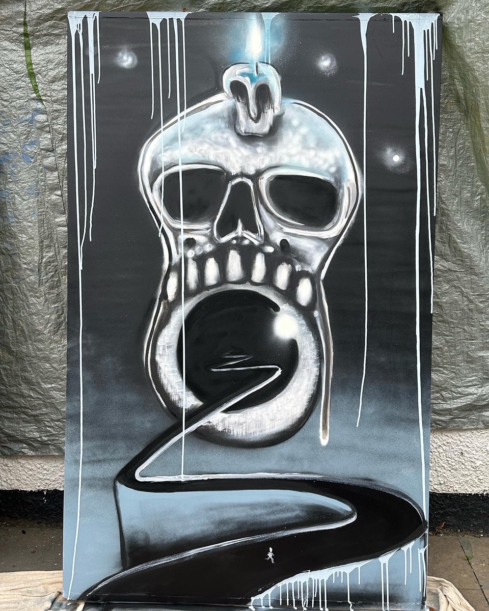 MuralsS's tweet image. Today’s Paisley Jam Skulls.