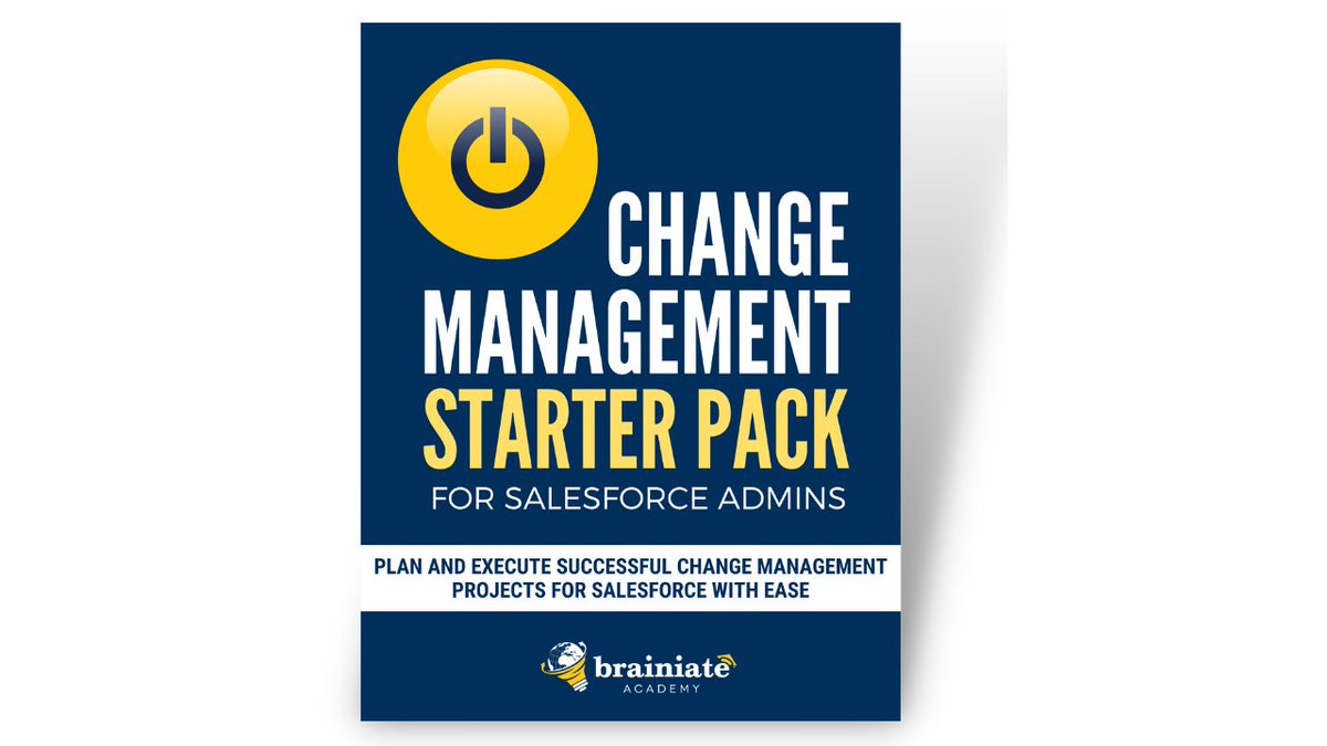 Brainiate's tweet photo. Learn how to successfully manage change with Salesforce, download your FREE Change Management Starter Pack now! It's that easy! #masterthechange https://t.co/7i2jkLXW5L https://t.co/T3D80SwSmb
