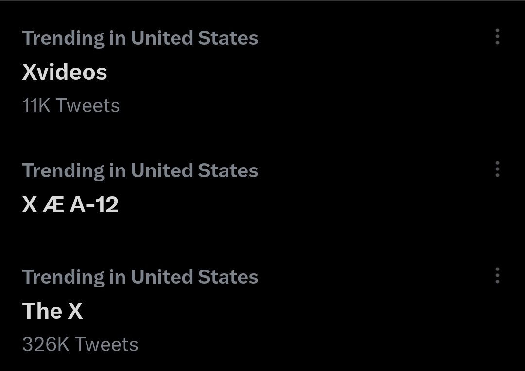 The trending page isn't even about Twitter x