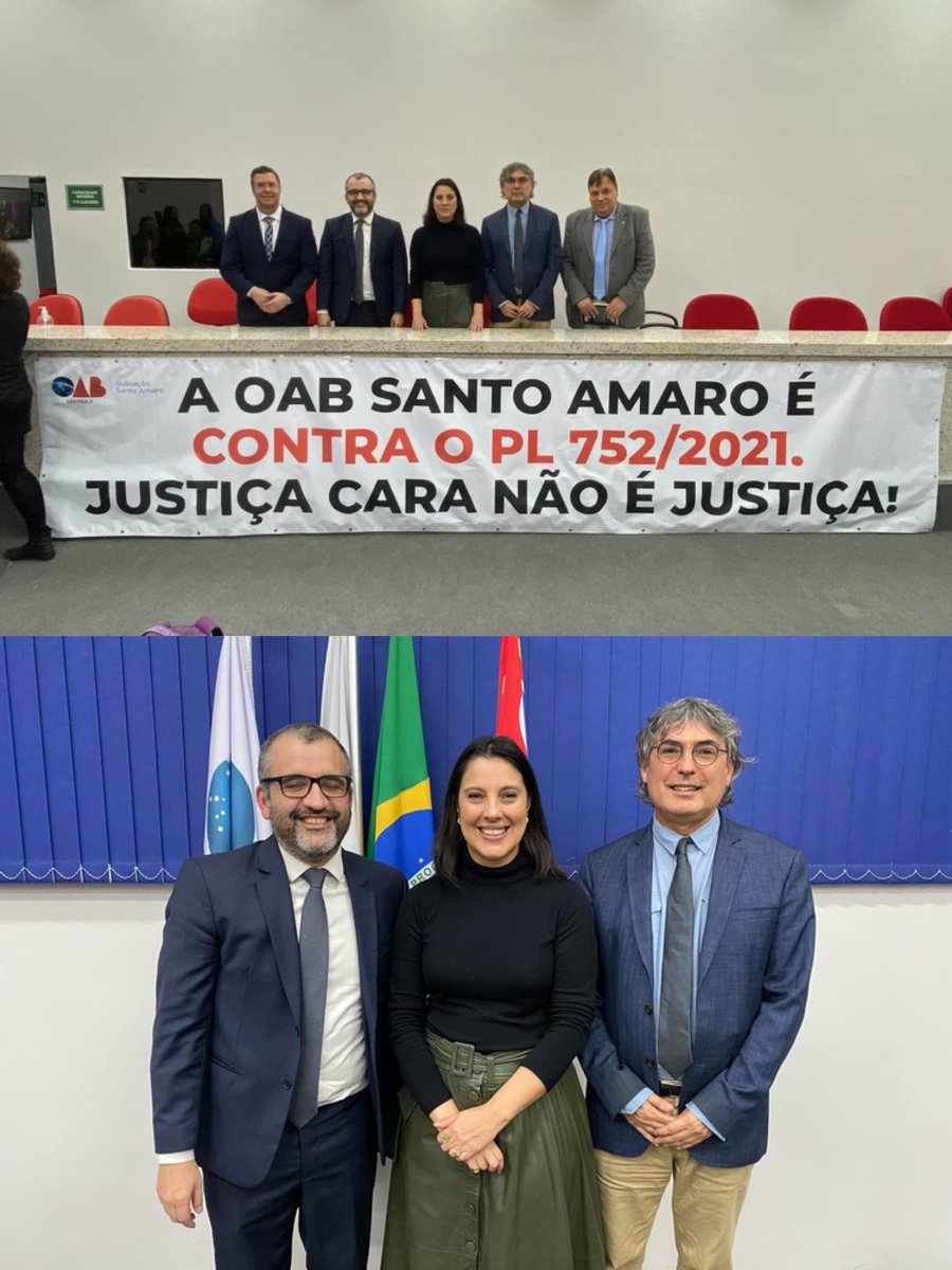 carlosgiannazi's tweet photo. Na última quinta-feira, participei da solenidade de entrega das Carteiras da Ordem dos Advogados na subseção da OAB de Santo Amaro.
Sigo ao lado dos servidores e advogados, contra o #PL752, que irá aumentar taxas judiciais e consequentemente prejudicar a população. https://t.co/yTojGSSIlM
