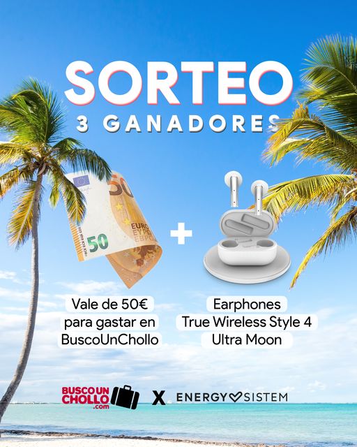 BuscoUnChollo's tweet photo. 💥 S O R T E O  3 GANADORES 👉 Regalamos 𝟱𝟬€ para gastar en BuscoUnChollo y 𝗔𝘂𝗿𝗶𝗰𝘂𝗹𝗮𝗿𝗲𝘀 𝗧𝗿𝘂𝗲 𝗪𝗶𝗿𝗲𝗹𝗲𝘀𝘀 de Energy Sistem 🤑🎧

PARTICIPA siguiendo estos 3 pasos ⬇️

❤️ Haz RT a este tweet
😉 Sigue a @BuscoUnChollo y @EnergySistem
💬 Menciona a 1 persona https://t.co/1yAeiRaThb