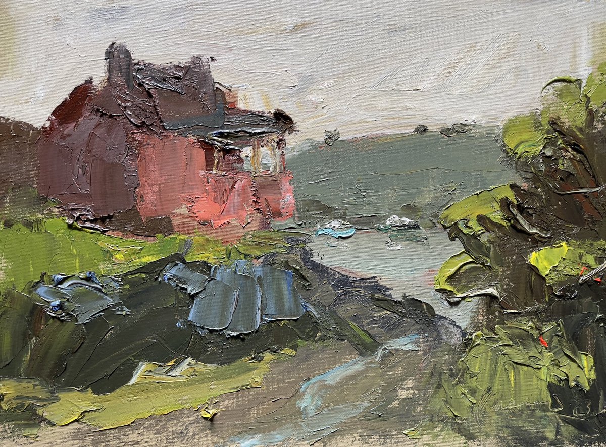 My recent trip to Monhegan Island gave me an opportunity to paint a variety of atmospheric effects. This day was foggy. How does one paint atmosphere? …