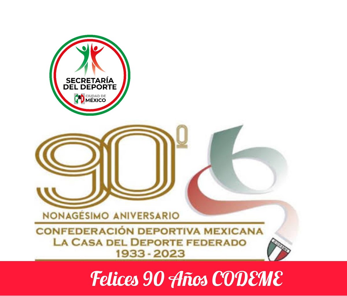 yosoycosmouni's tweet image. La Confederación Deportiva Mexicana (Codeme) celebró 90 años de existencia😲
@CODEMEOficialMX #deporte #deportemexicano #Codeme #90años #México
Conoce más detalles👇👉bit.ly/43FwzHc