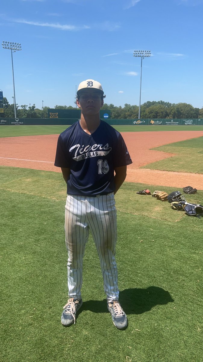 TSL_Baseball's tweet photo. Final: Dallas Tigers El Paso 8, Action Silver 2
Player of the game: C Milne 2-2 2b 2rbis
Picher: Salcido CG 3h 8k’s https://t.co/QP5c4Bu93K