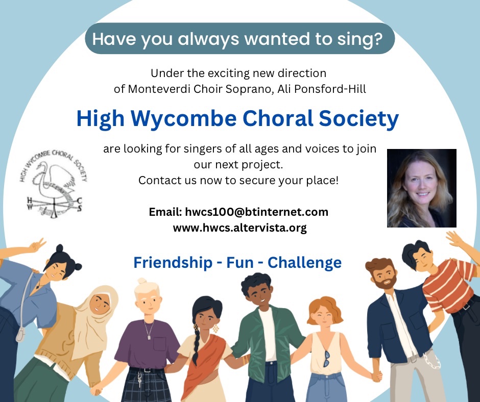 Excited to announce that I’ve been appointed as Musical Director of the High Wycombe Choral Society! Do join us on Mondays at 7.45pm. <a href="/HWChoralSociety/">High Wycombe Choral Society</a>