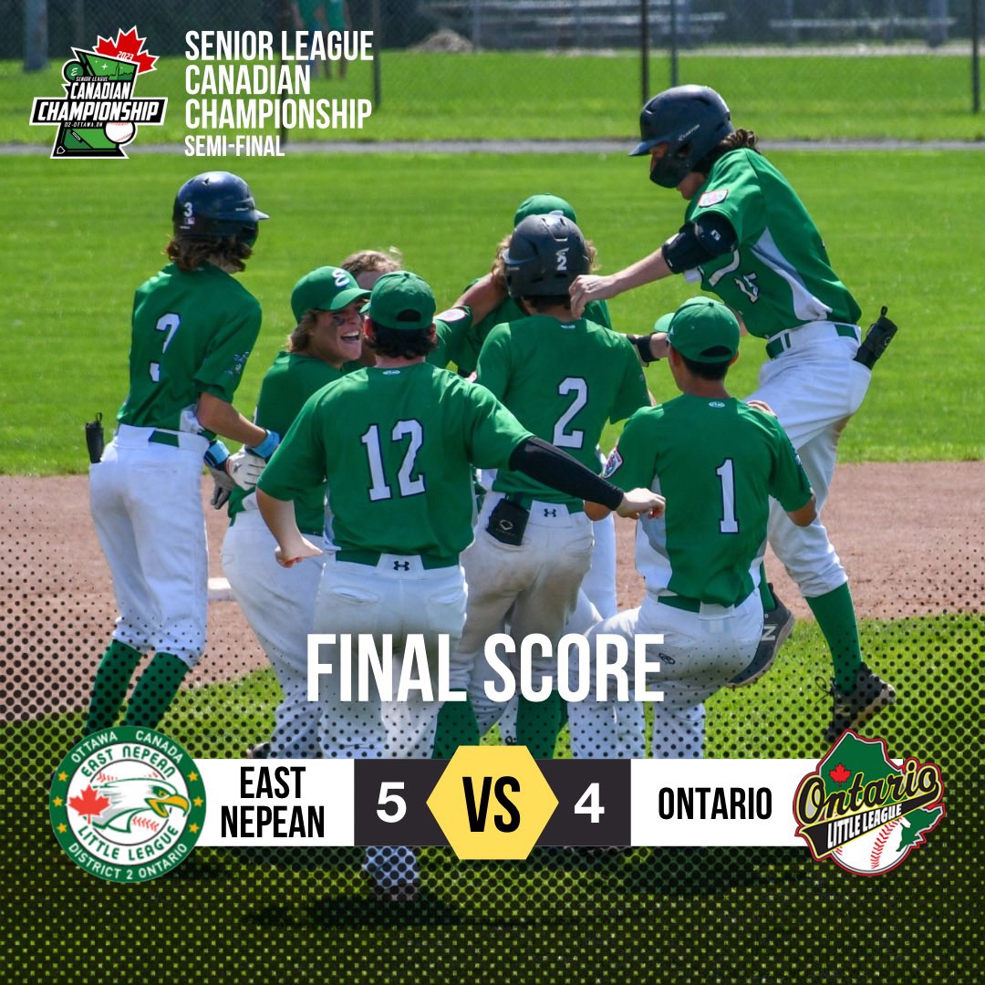 In the first semi-final game of the day, East Nepean defeats Team Ontario in a back-and-forth, extra inning, walk-off thriller!

The second semi-final game starts at 5:00 pm between Team Quebec and Team BC.