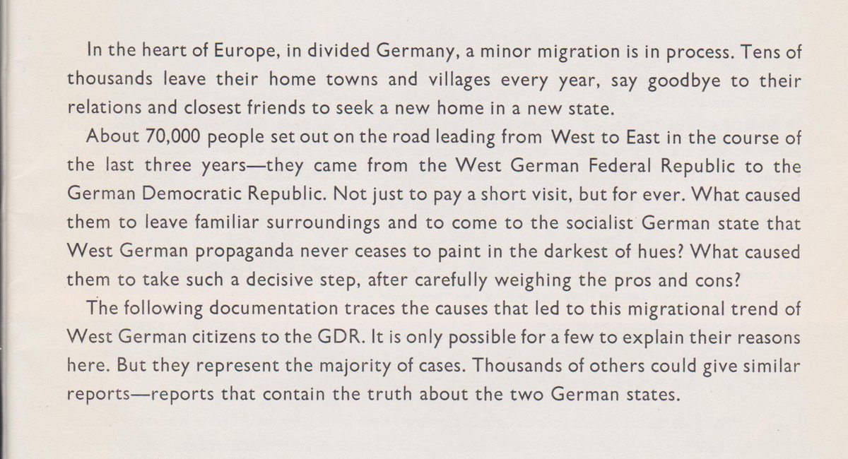 EastArchive's tweet photo. The GDR version of the movement of refugees between the two German states (from a 1960s booklet). https://t.co/Q1ob0muAYx