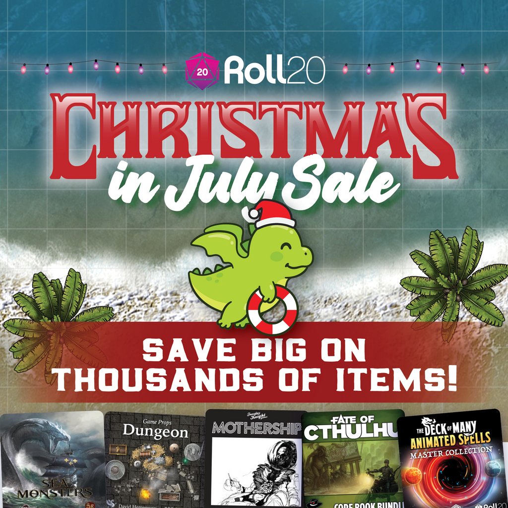 ByIllustrated's tweet photo. 🌙✨ 25% OFF SALE || ROLL20 ✨🌙⁠
⁠
🎄Sage &amp; Stone is celebrating Christmas in July. Head over to Roll20 and you can get 25% off everything like the Temple Map.

🎄Click the top link in my bio to check out the sale!⁠
⁠
#dungeonsanddragons #dnd #dungeonmaster #necromancy https://t.co/BfkbX4WBiZ