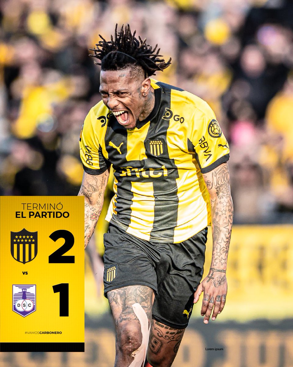 OficialCAP's tweet photo. 🟨 ¡𝐆𝐀𝐍𝐎́ 𝐏𝐄𝐍̃𝐀𝐑𝐎𝐋! ⬛️

#VamosCarbonero #TodosJuntos https://t.co/mvbVuRuWPV