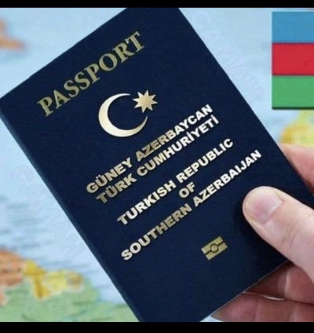 40 million South Azerbaijani Turks' passport; entitle as they obtained their statehood under International Covenant on Economic, Social and Cultural Rights (1966), art.1 (ICESCR), and International Covenant on Civil and Political Rights (1966), art.1 (ICCPR).
#SouthAzerbaijan