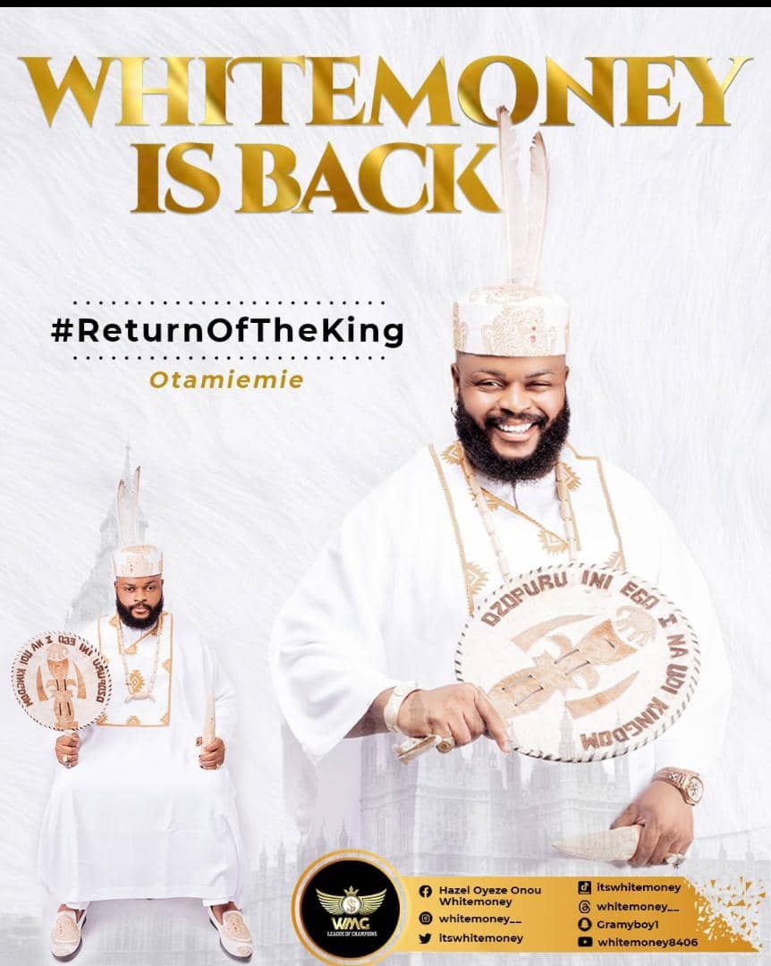 My Guy is back!!! WMG are y'all even ready? Vibryants abeg help me 🤣🤣🤣 #BBNaijaAllStars WHITEMONEY IS BACK #ReturnOfTheKing #BBNaijaAllStars #BBNaija @itswhitemoney