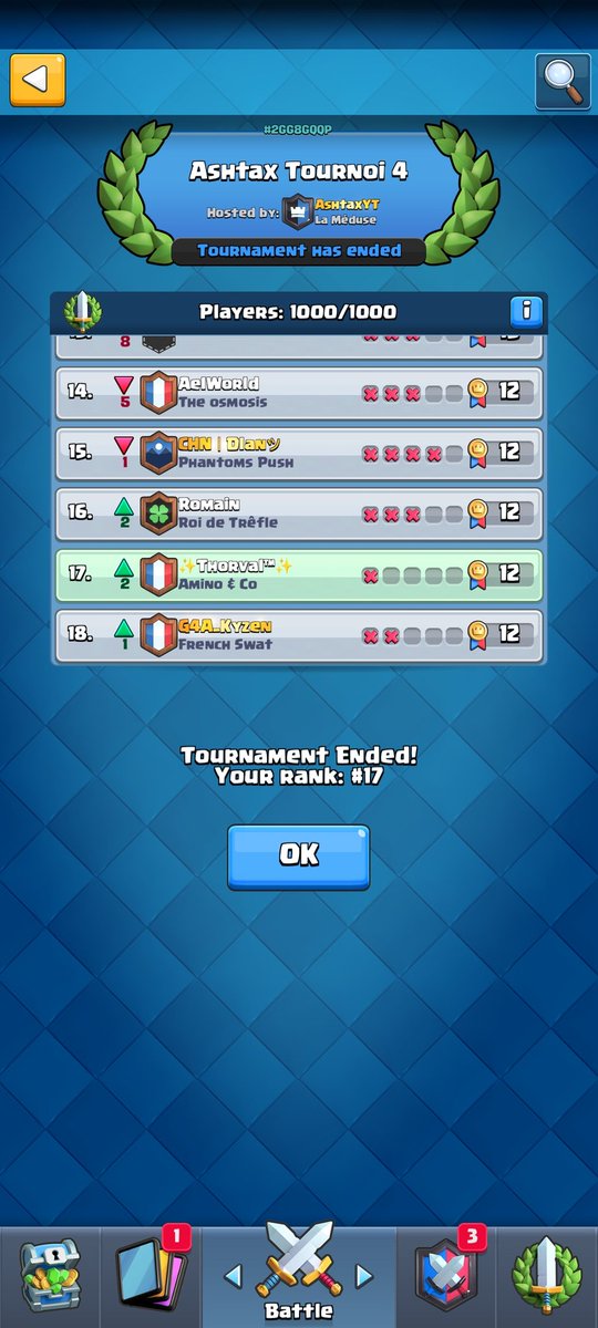 Top 17 without evolving card ✨