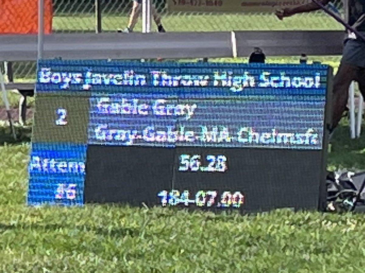 gray_gable's tweet image. I had a great experience this weekend at the American Javfest. I got to compete and threw a new pr of 184’ 7” which placed me second in the emerging elite division. @chelmsfordtrack @_LionsAthletics @Javelinfactory