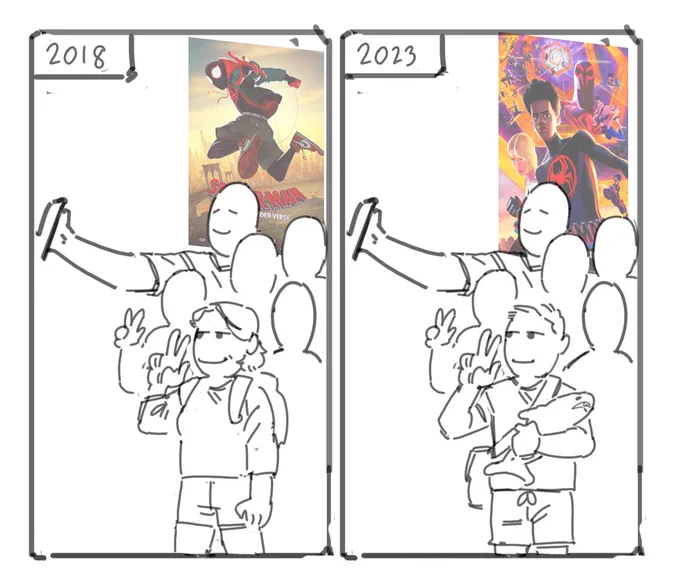 Timeline but in spiderverse release