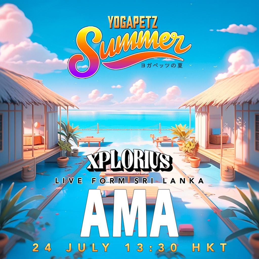 In 4 hours🌈 First live AMA from Sri Lanka
The World's First Web3 Retreat 🪷🏝️
w/ @BebeChez_eth <a href="/XPLORIUSxyz/">XPLORIUS | WEB2.5 TRAVEL</a> <a href="/Kakarot_F23/">Kakarot ❤️ WELL3 🌈</a> @DigiMonkz

Get ready for #YGPZsummer