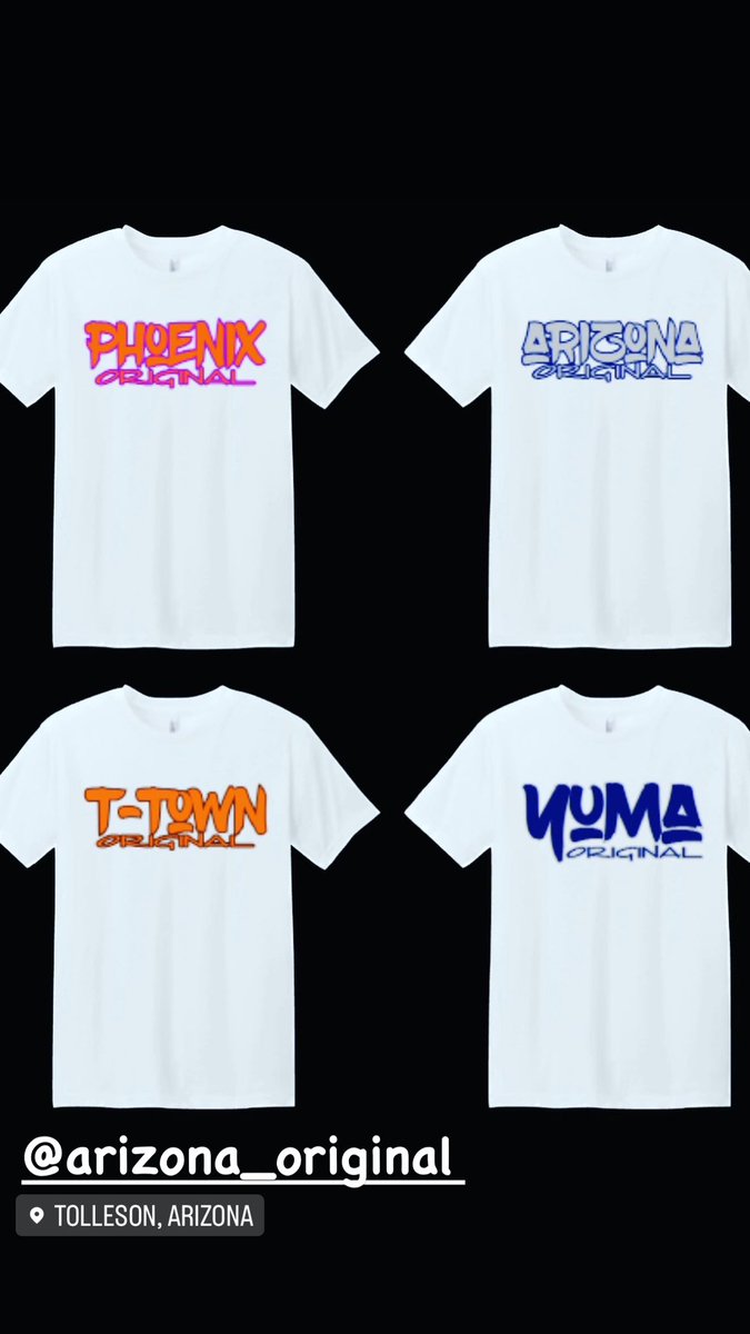 CHARPER928's tweet photo. New Arizona Original Collection for #summer 2023… 
All Cities Available!!! 
#arizona #Phoenix #yuma #tolleson #Original #streetwear #custom #tshirt https://t.co/tIIxpanuZP