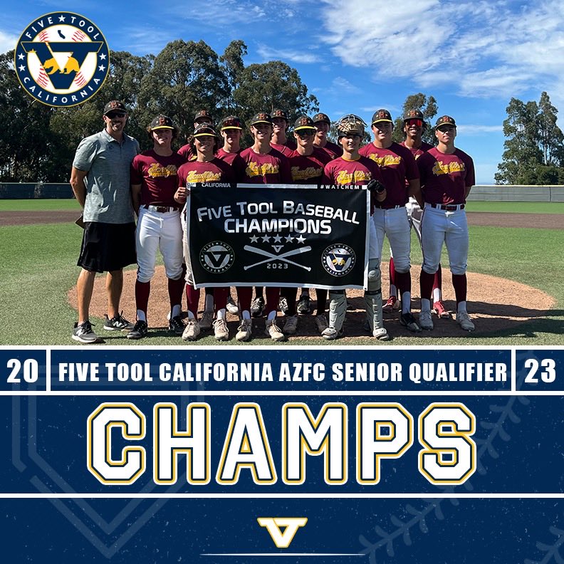 Five Tool California (@fivetoolca) on Twitter photo 🏆CHAMPIONS🏆
Congrats to <a href="/_hfacademy/">Headfirst Baseball</a> Bercovich Honors 2024 on winning the <a href="/FiveTool/">Five Tool Baseball</a> California <a href="/AZFallClassic/">AZ Fall Classic</a> Senior Qualifier!
#WatchEm 🏆CHAMPIONS🏆
Congrats to <a href="/_hfacademy/">Headfirst Baseball</a> Bercovich Honors 2024 on winning the <a href="/FiveTool/">Five Tool Baseball</a> California <a href="/AZFallClassic/">AZ Fall Classic</a> Senior Qualifier!
#WatchEm
