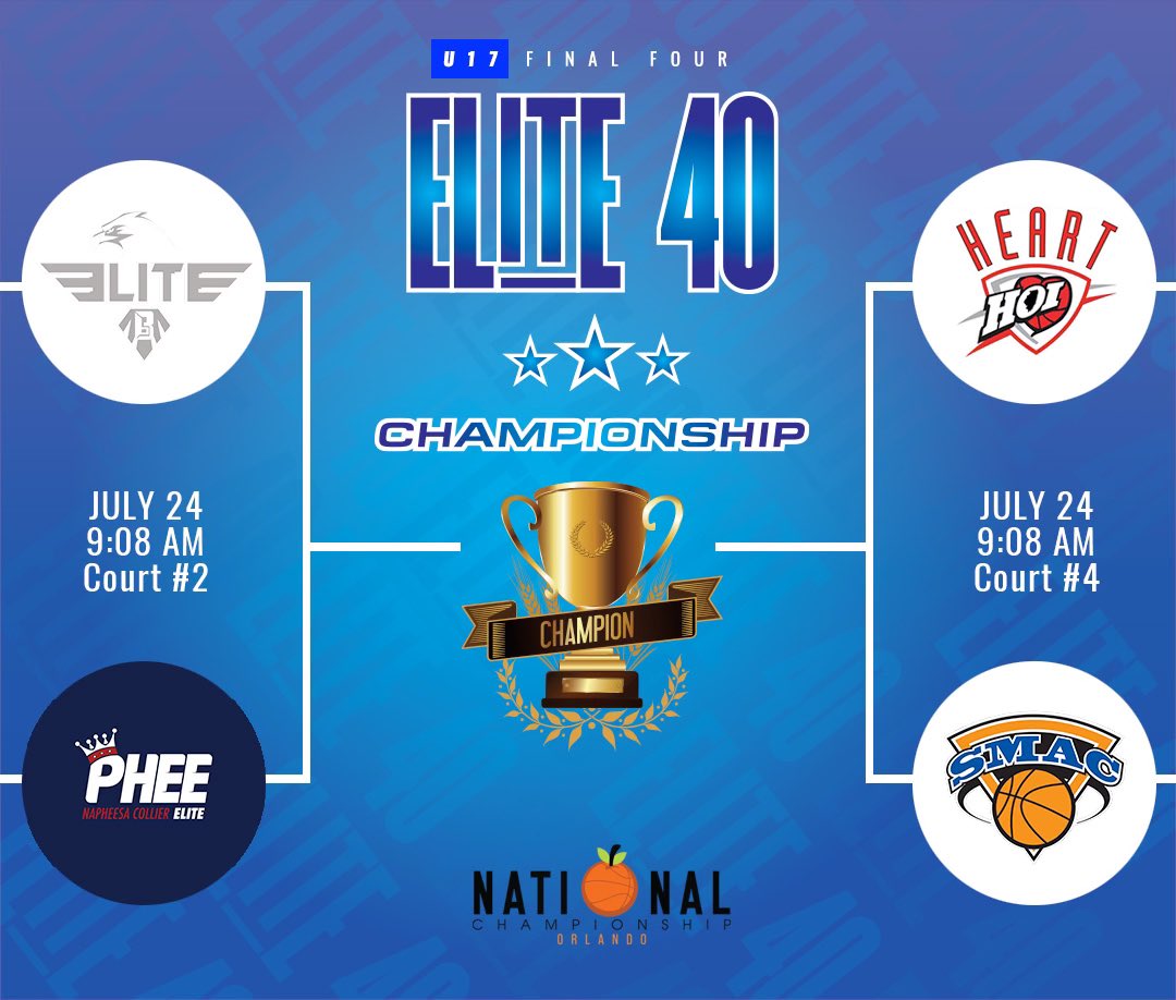 Elite40League's tweet photo. The stage is set.
Who will be 👑 the 17U E40 Queen!
Just wait and 👀
@BradBealElite
@PheeElite
@SMACBasketball
@HeartofIllinois
#Elite40League https://t.co/058SXPsZ1r