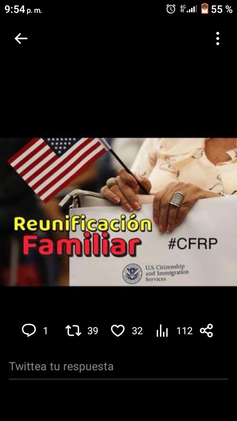 <a href="/USEmbCuba/">Embajada de los Estados Unidos en Cuba</a> Los #cfrp, que estamos #castigadosporserlegales queremos viajar de forma legal y segura, llevamos muchos años de espera y angustias. Procesen nuestros casos de forma humanitaria.
<a href="/USCIS_es/">USCIS Español</a> 
<a href="/USEmbCuba/">Embajada de los Estados Unidos en Cuba</a> 
<a href="/MaElviraSalazar/">María Elvira Salazar 🇺🇸</a>