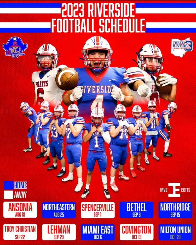 rls_pirates's tweet photo. 2023 Riverside Pirate football schedule. 

#PiratePride #GoPirates https://t.co/PMXstwipMF