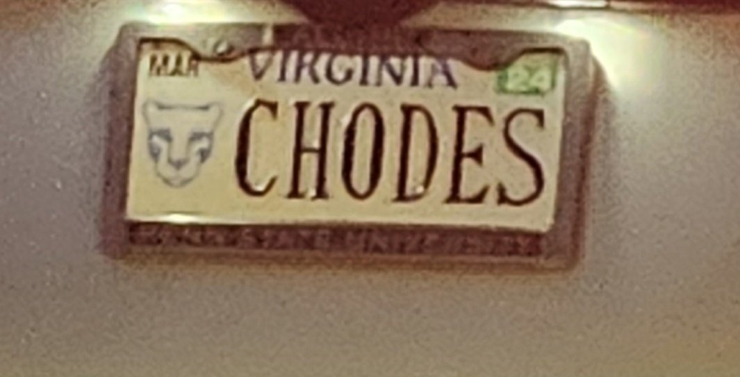 Somebody at the Virginia DMV made a choice about this