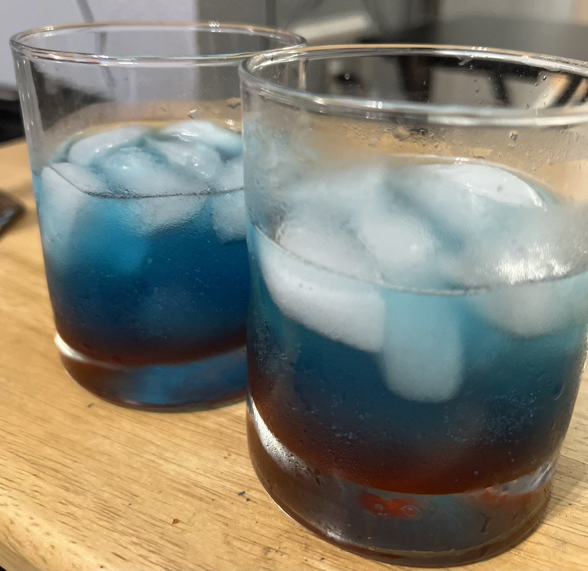 NessTX16's tweet photo. Celebrating #SharkWeek  with Blood in the Water cocktails with @sur_ge_o! https://t.co/5HwCKRWkmh