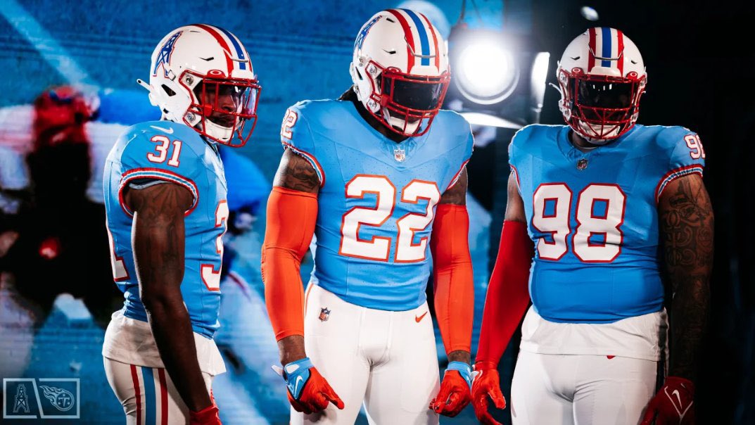 Tennessee Titans to wear Houston Oilers throwback jerseys twice