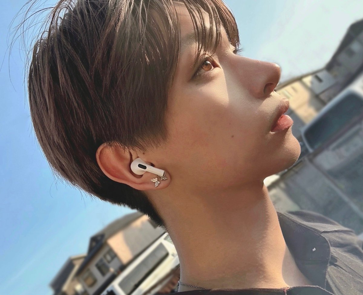 綺麗に風にふかれた