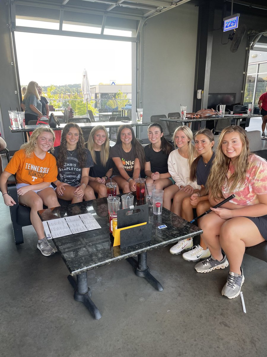A little team bonding at TopGolf for this groups last go around. Tomorrow is going to be hard. 🥲 Not ready to be done with these girls yet. Catch us one last time on court 2 <a href="/1/">1</a>:25.