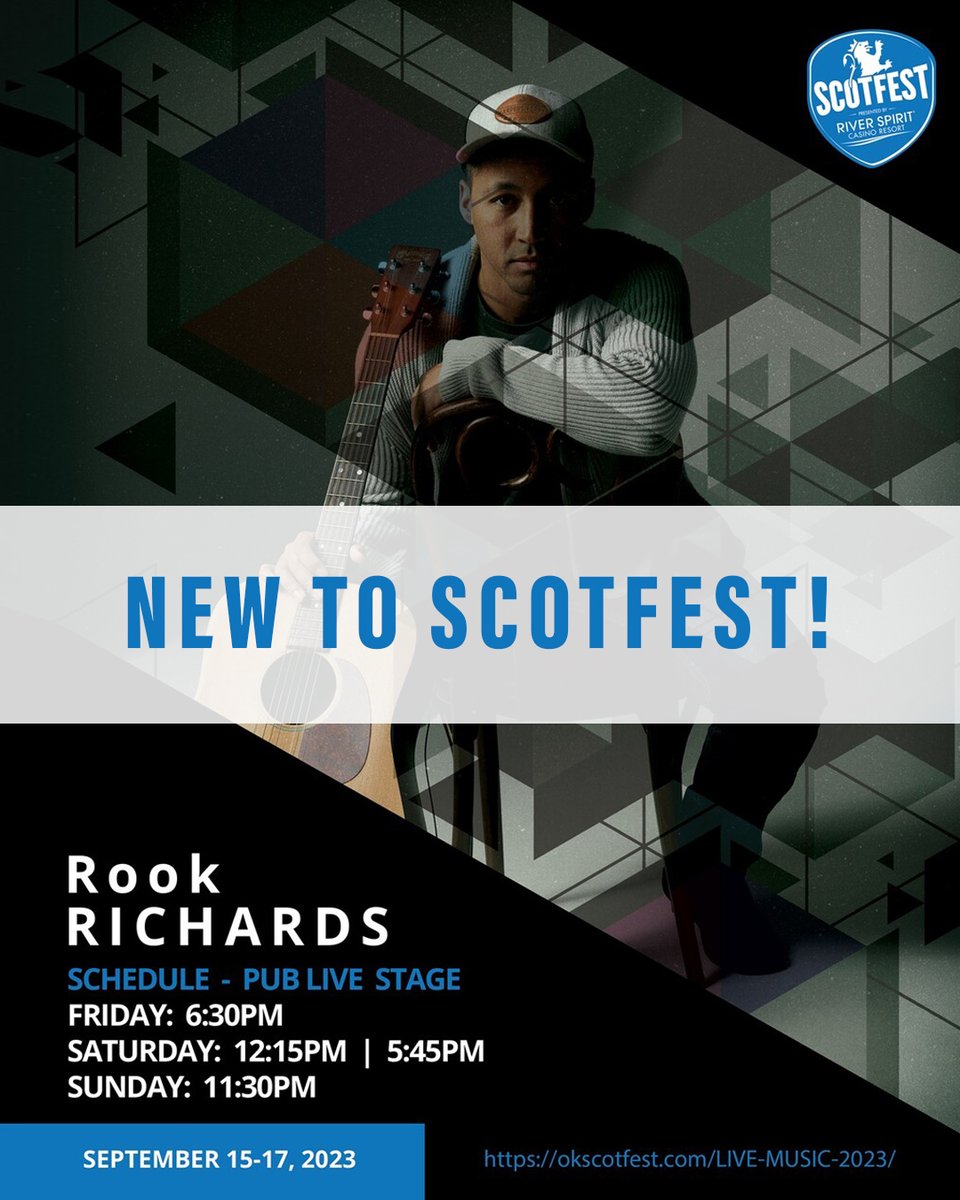 <a href="/ANoteTwoSelf/">Rook Richards</a> is coming to Scotfest! Enjoy his musical stylings on Soundcloud soundcloud.com/anotetwoself, then come see him live in September.

See our full line up: okscotfest.com/event-schedule/
