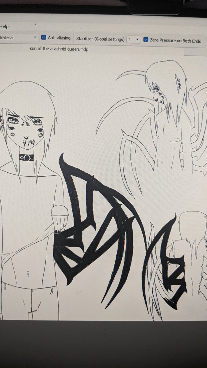 stixideous's tweet photo. I haven't been able to work on art for the past few days bcuz my rats chewed the cord that connects my drawing tablet to my computer but I finally got a new cord so here's more than half way complete wip :3

#emo #digitalart #oc https://t.co/K9B456xb1j