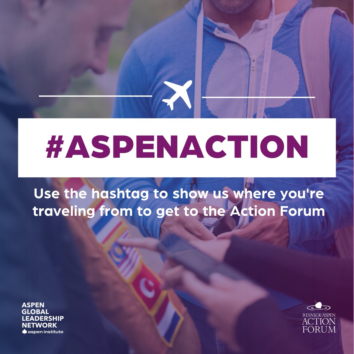 🌍 Join us at the 2023 #AspenAction Forum! 🛫 Share your journey as change-makers from around the world gather to ignite progress and shape a brighter future together. Use #AspenAction to show where you're traveling from and help us celebrate our global community! 🌎 #Fellowship