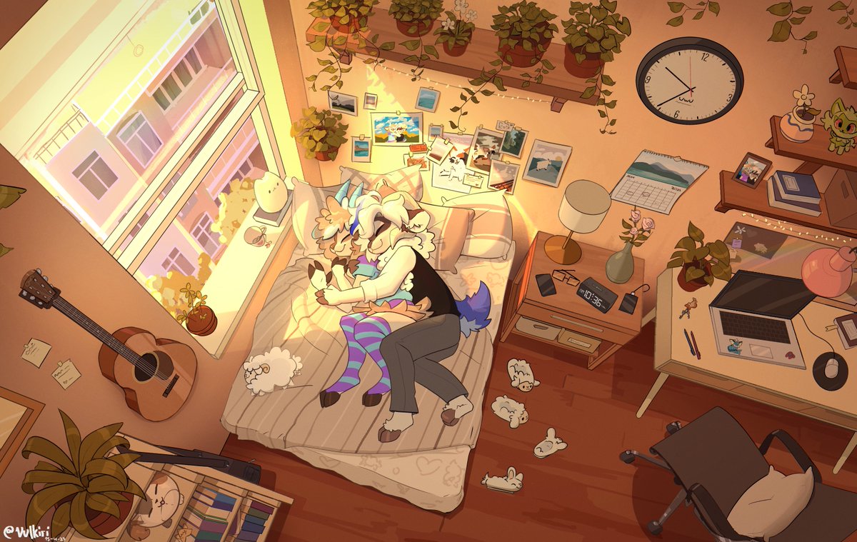 Vulkiri's tweet photo. Would pick this one! I'm still very proud of it ^^ ☀️
I draw mostly furries and scenes like this :3 https://t.co/cX1O5xInh1