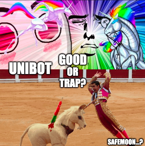 2lambro's tweet photo. 30m → 140m mcap in 30 days
Is telegram bots just a meme ? (safemoon)

Does $unibot justify 140m mcap bigger than $STG $JOE $KNC ?

Best read on unibot &amp; telegram bot narrative

Lambro's insight as someone that haven't bought a bag early
Should u buy now?

Read below 🔽 https://t.co/w6za5sGr7r