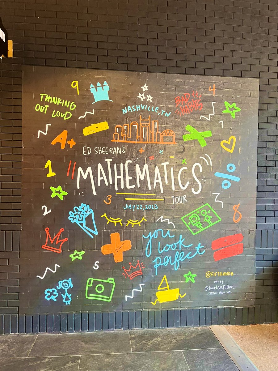 m_jackson33's tweet image. As a mathematics teacher, I couldn’t help but get way too excited over this mural I saw in Nashville 😂 #mathgeek