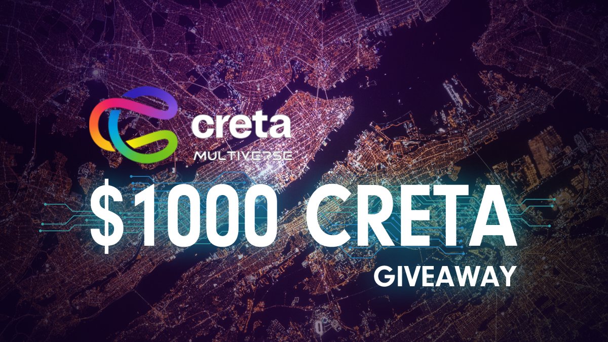 🎉Celebrate the opening of our LINE account for JP users🇯🇵
🎮#CRETA tokens worth $1000 #giveaway !

🎁：$100 x 10 winners
⏳ENDs : Aug 7th

TASKs：
1⃣❤ &amp; 🔄
2⃣Follow <a href="/CRETA_WORLD/">Creta</a>

👀Please join in CRETA LINE account to receive the gift
👉lin.ee/P5WGtNd