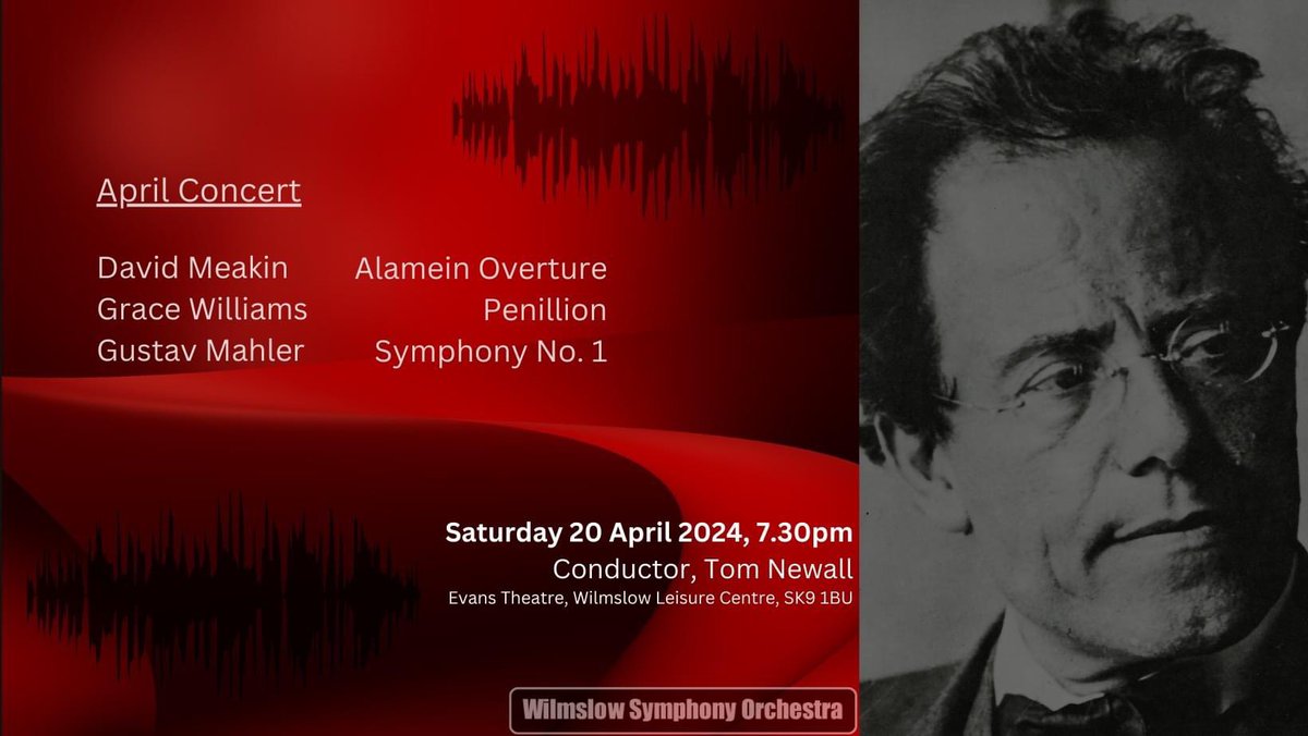 Looking forward to working with @WilmslowOrch again next season in two programmes, including music by #GraceWilliams #Mahler & #RimskyKorsakov -
Concerts in December 2023 and April 2024 #conductor #orchestra #wilmslow #cheshire